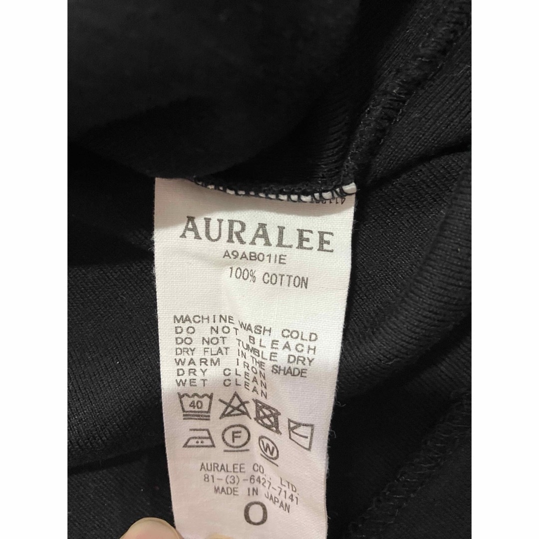 AURALEE(オーラリー)のお値下げ★ AURALEE  IENA 別注　ブラック　美品 レディースのトップス(カットソー(長袖/七分))の商品写真