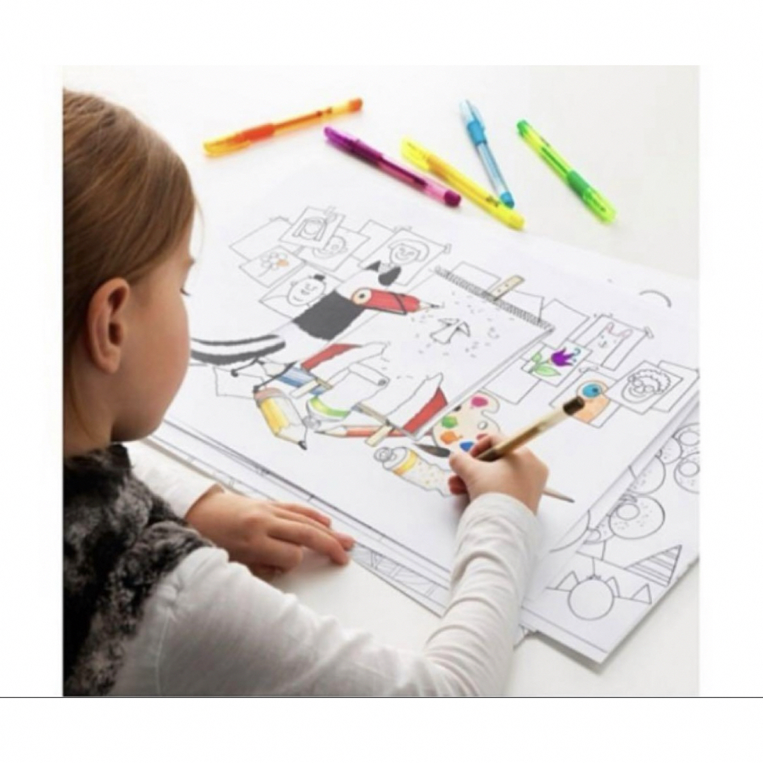 IKEA(イケア)のサゴスカット　イケア　塗り絵　17枚 エンタメ/ホビーのアート用品(その他)の商品写真