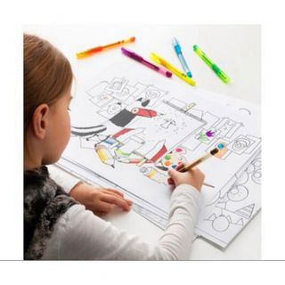 イケア(IKEA)のサゴスカット　イケア　塗り絵　17枚(その他)