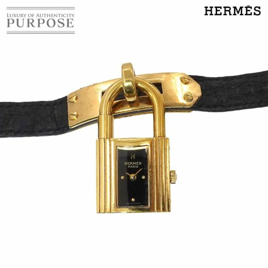 Hermes(エルメス)のエルメス HERMES ケリーウォッチ ヴィンテージ レディース 腕時計 ブラック クォーツ ウォッチ カデナ Kelly Watch VLP 90233449 レディースのファッション小物(腕時計)の商品写真