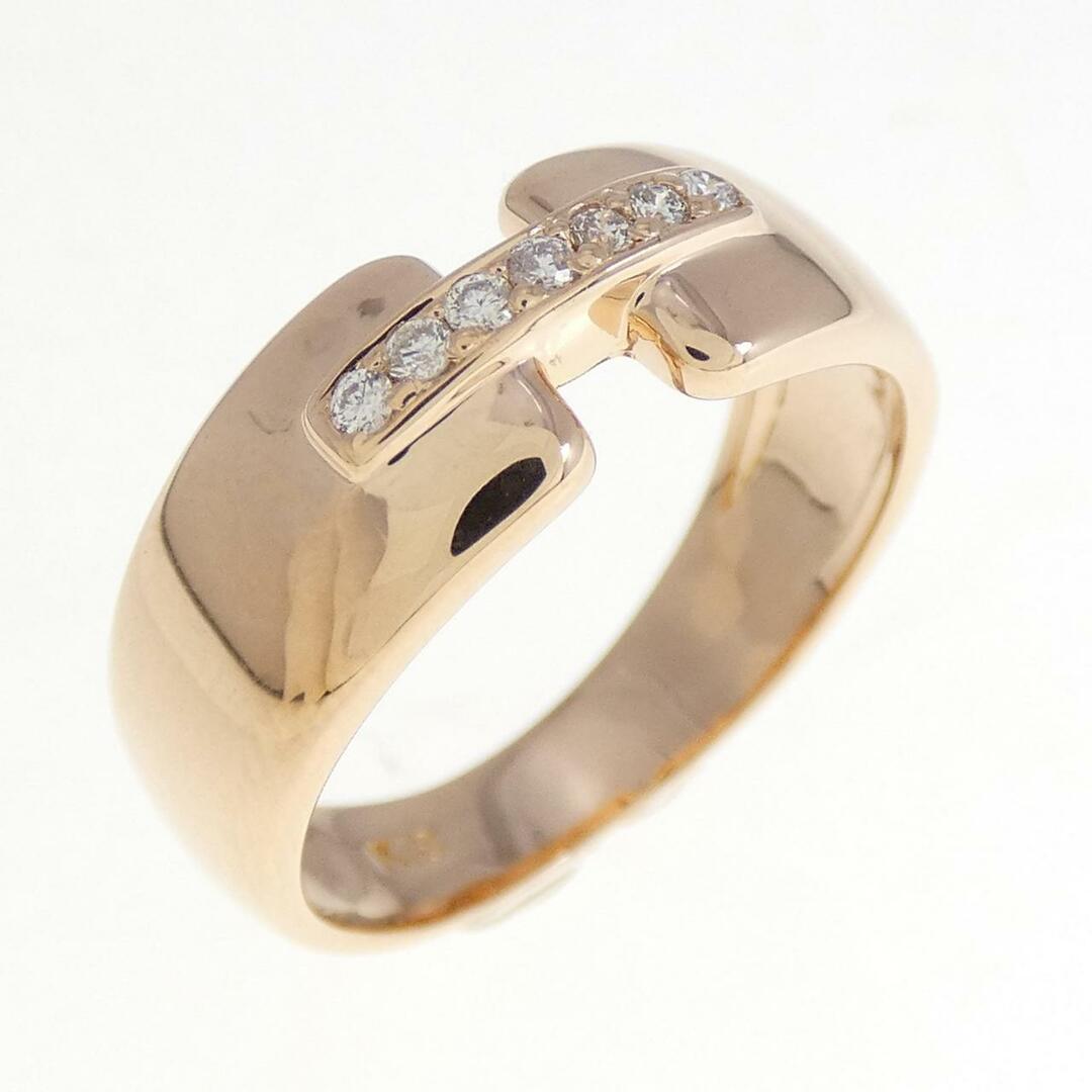 K18PG ダイヤモンド リング レディースのアクセサリー(リング(指輪))の商品写真