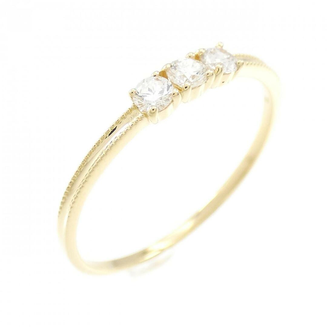 【リメイク】K18YG ダイヤモンド リング 0.15CT レディースのアクセサリー(リング(指輪))の商品写真