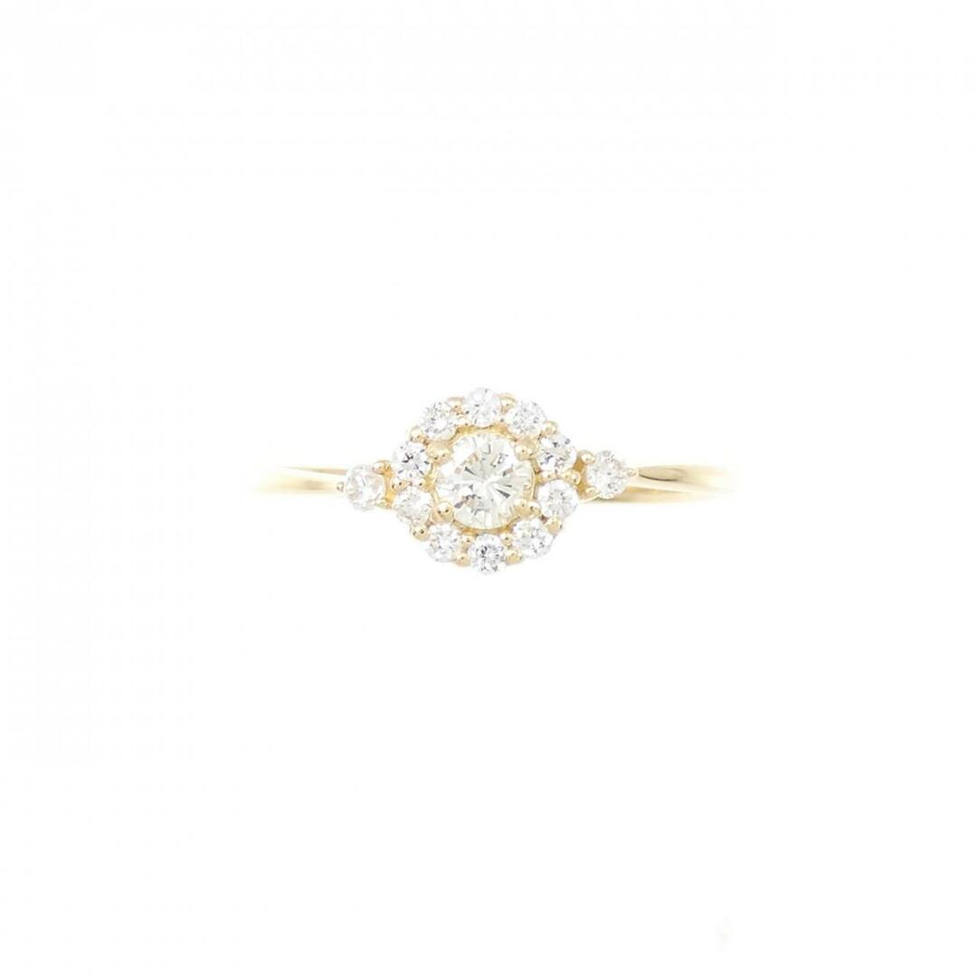 【リメイク】K18YG ダイヤモンド リング 0.22CT レディースのアクセサリー(リング(指輪))の商品写真