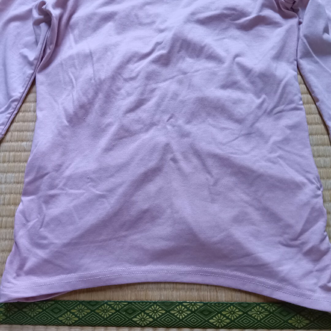 ピンク　五分袖カーディガンM レディースのトップス(カーディガン)の商品写真
