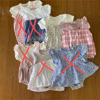 子供服70 80まとめ売り　ロンパース(ロンパース)