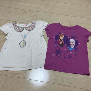 メゾピアノ(mezzo piano)のアナ雪Tシャツセット　メゾピアノ＆ディズニーストア(Tシャツ/カットソー)