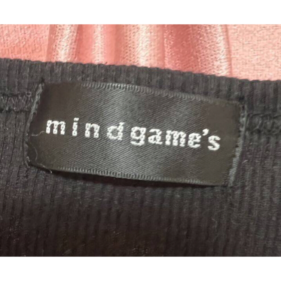 極美品　mind game‘s 長袖Tシャツ（黒) サイズLL 送料無料 レディースのトップス(シャツ/ブラウス(長袖/七分))の商品写真