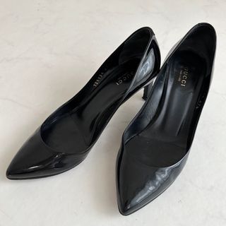 Gucci - GUCCI グッチ　37 1/2 エナメルパンプス　321137