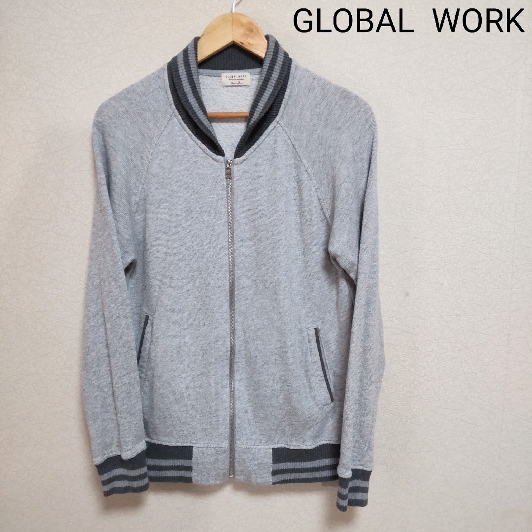 GLOBAL WORK(グローバルワーク)の【グローバルワーク　ブルゾン】メンズ　M サイズ　グレー メンズのジャケット/アウター(ブルゾン)の商品写真