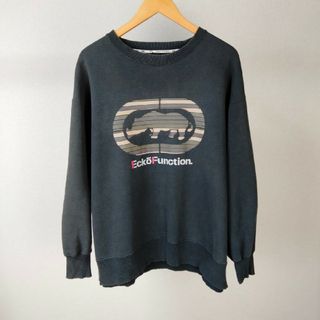 エコーアンリミテッド(ECKŌ UNLTD（ECKO UNLTD）)のEcko デカロゴ　迷彩　スウェット　トレーナー　古着　KOHH(スウェット)