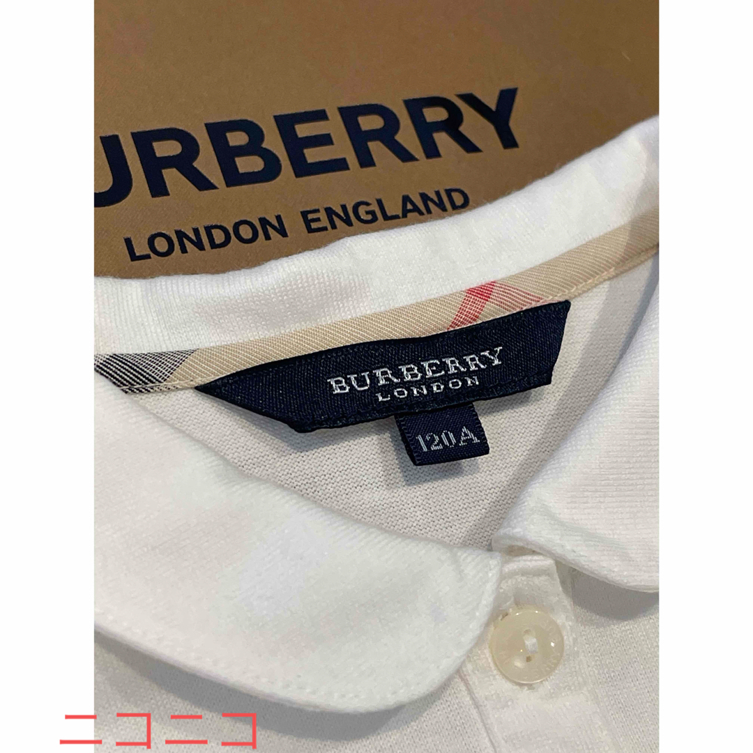 BURBERRY(バーバリー)のバーバリーチルドレン　ポロシャツ　120㎝　美品です！ キッズ/ベビー/マタニティのキッズ服女の子用(90cm~)(Tシャツ/カットソー)の商品写真