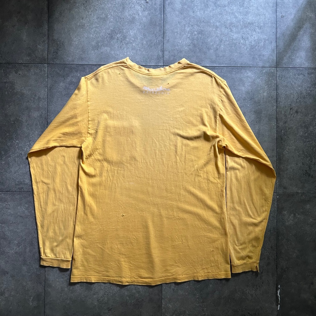 patagonia - 90s パタゴニア ロンt USA製 M イエロー patagonia - 90s パタゴニア ロンt USA製 M イエロー