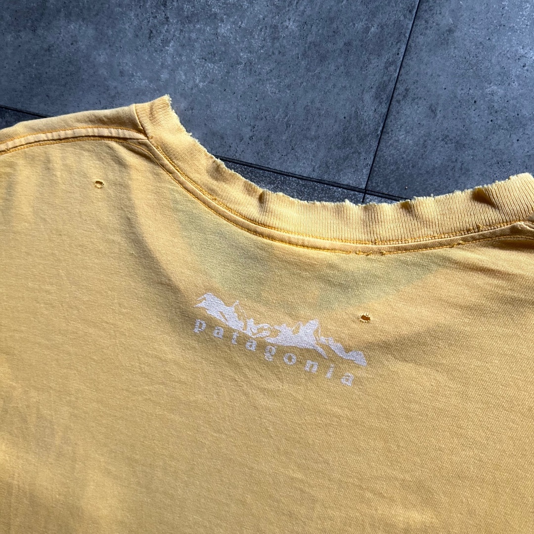 patagonia - 90s パタゴニア ロンt USA製 M イエロー patagonia - 90s パタゴニア ロンt USA製 M イエロー
