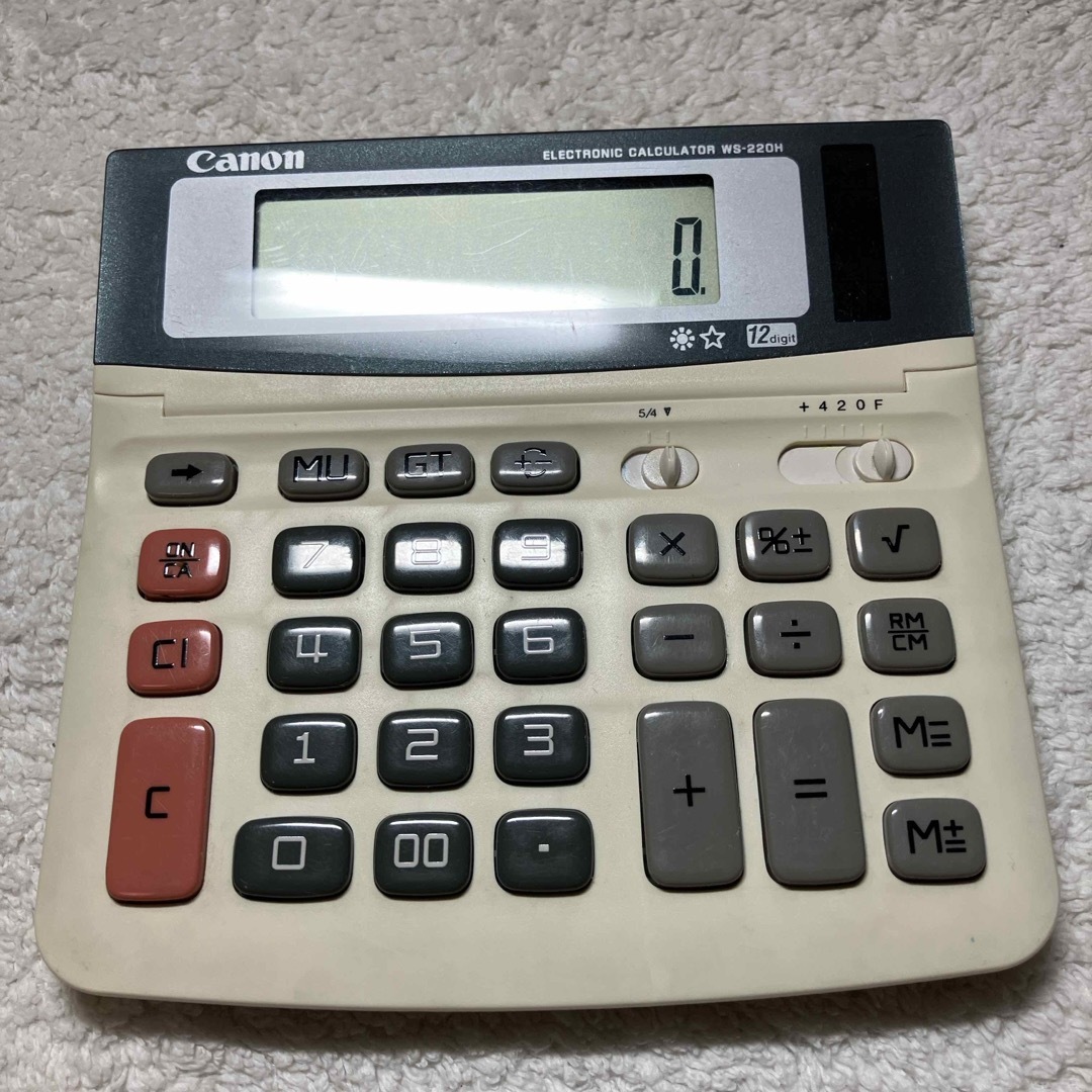 《CANON電卓》WS-220H インテリア/住まい/日用品のオフィス用品(OA機器)の商品写真