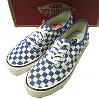 ヴァンズ(VANS)のVANS バンズ AUTHENTIC 44 DX ANAHEIM FACTORY オーセンティック 44 DX アナファイムファクトリー VN0A38ENVKX US9(27cm) OG BLUE/CHECK ULTRA CUSH チェッカーボード スニーカー シューズ【新古品】【中古】【VANS】(スニーカー)