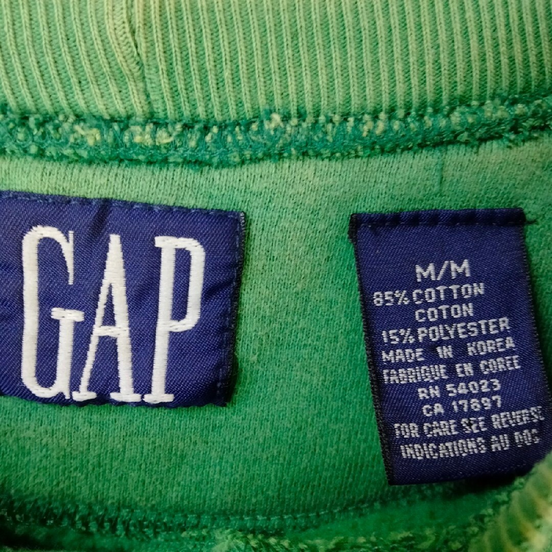 GAP(ギャップ)の90s oldgap GAP デカロゴ　ロゴ刺繍　スウェット　トレーナー　古着 メンズのトップス(スウェット)の商品写真