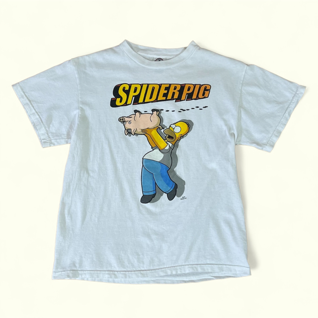 TV&MOVIE(ティービーアンドムービー)のシンプソンズ スパイダーピッグ The Simpsons SPIDER PIG メンズのトップス(Tシャツ/カットソー(半袖/袖なし))の商品写真