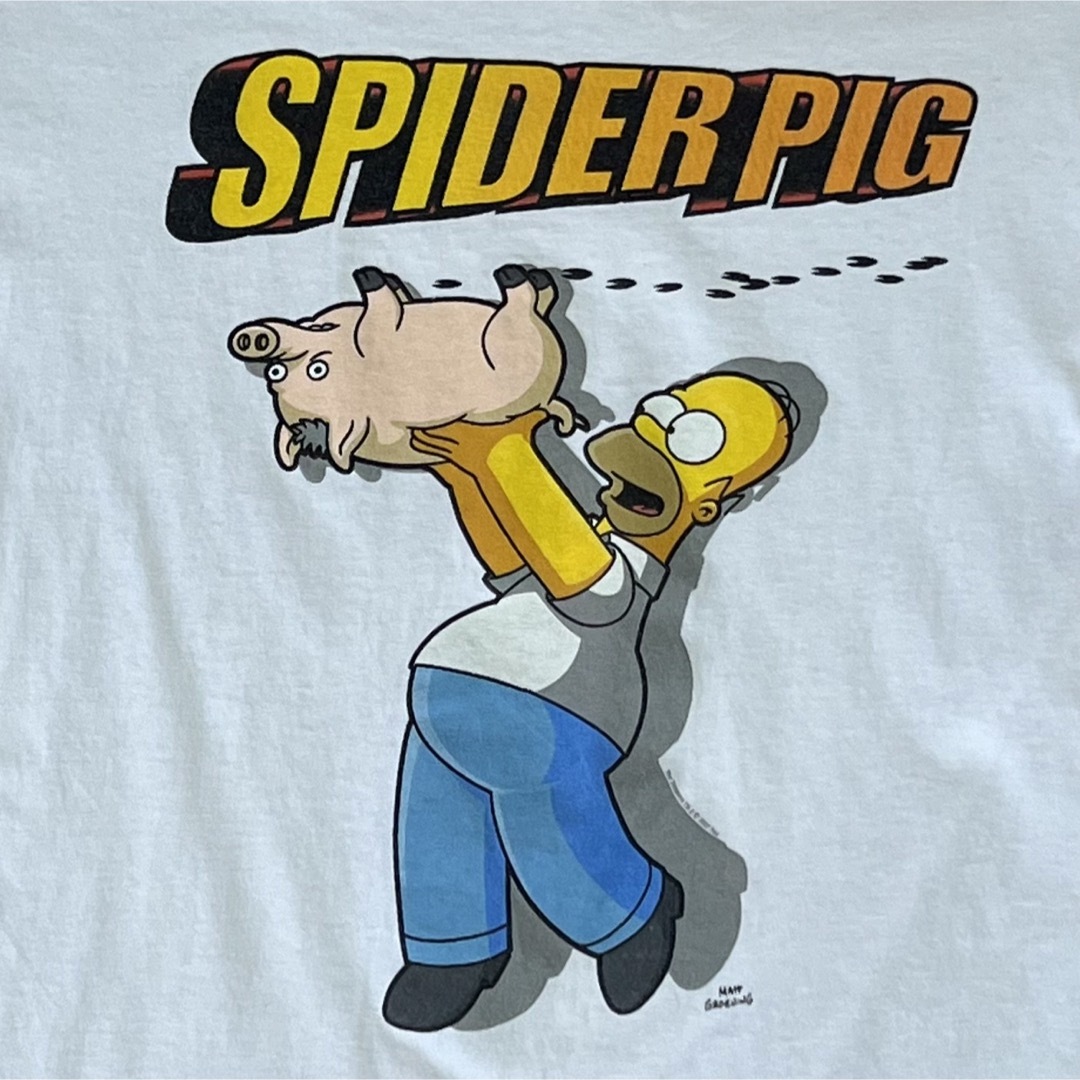 TV&MOVIE(ティービーアンドムービー)のシンプソンズ スパイダーピッグ The Simpsons SPIDER PIG メンズのトップス(Tシャツ/カットソー(半袖/袖なし))の商品写真