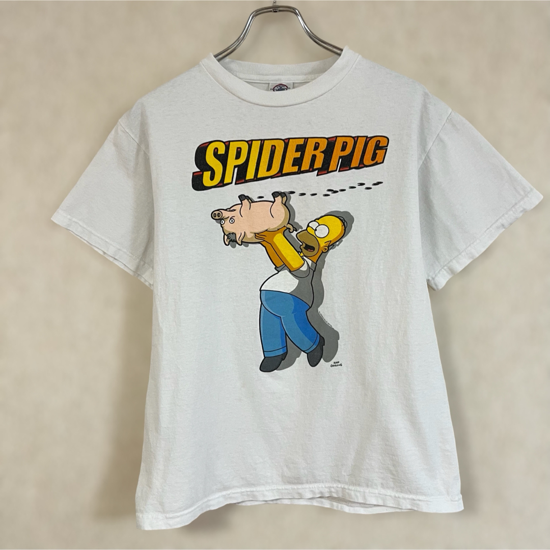 TV&MOVIE(ティービーアンドムービー)のシンプソンズ スパイダーピッグ The Simpsons SPIDER PIG メンズのトップス(Tシャツ/カットソー(半袖/袖なし))の商品写真