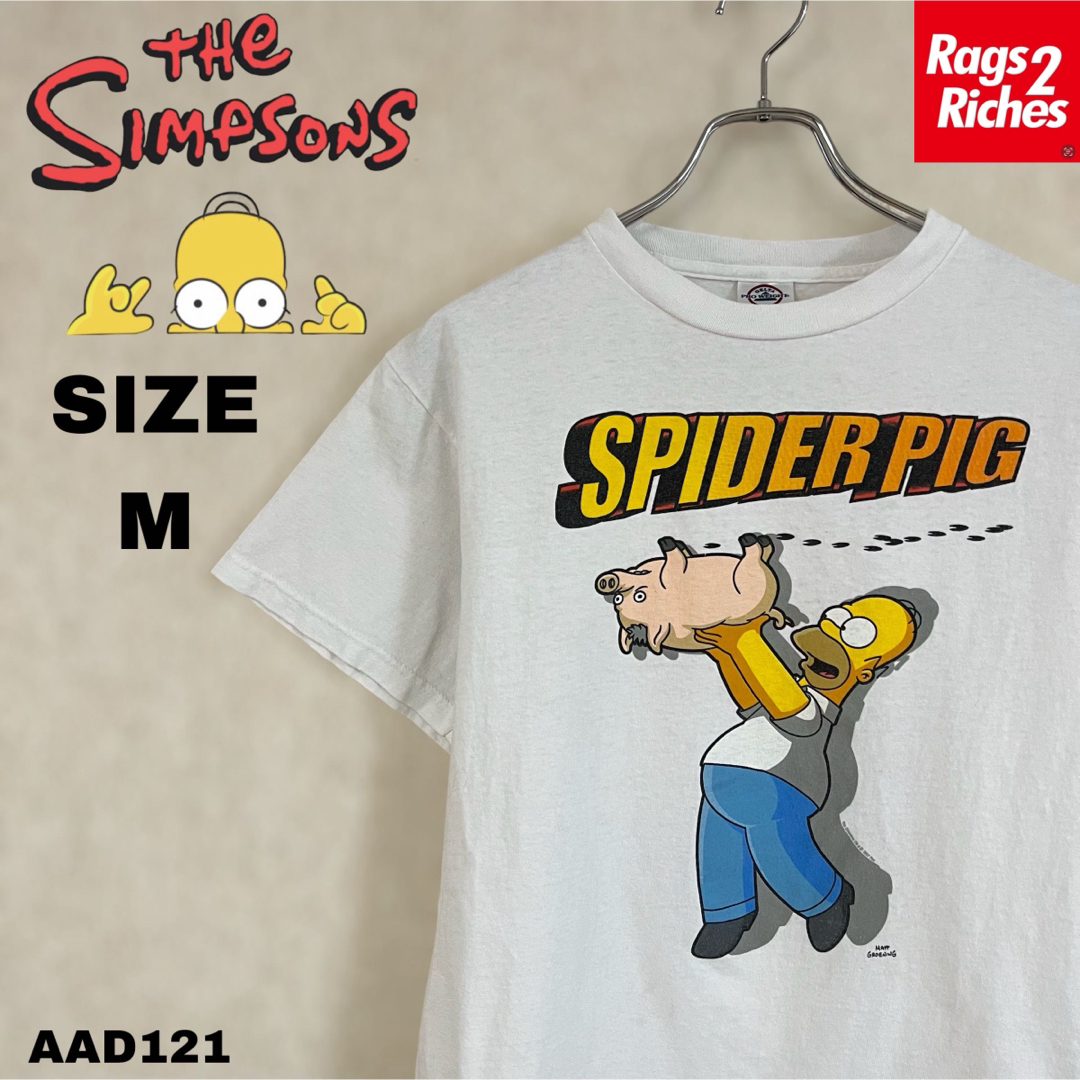 TV&MOVIE(ティービーアンドムービー)のシンプソンズ スパイダーピッグ The Simpsons SPIDER PIG メンズのトップス(Tシャツ/カットソー(半袖/袖なし))の商品写真
