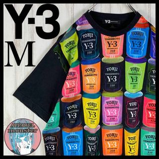 ワイスリー(Y-3)の【超絶希少デザイン】Y-3 ヨウジヤマモト 総柄 ロゴ満載 入手困難 Tシャツ(Tシャツ/カットソー(半袖/袖なし))