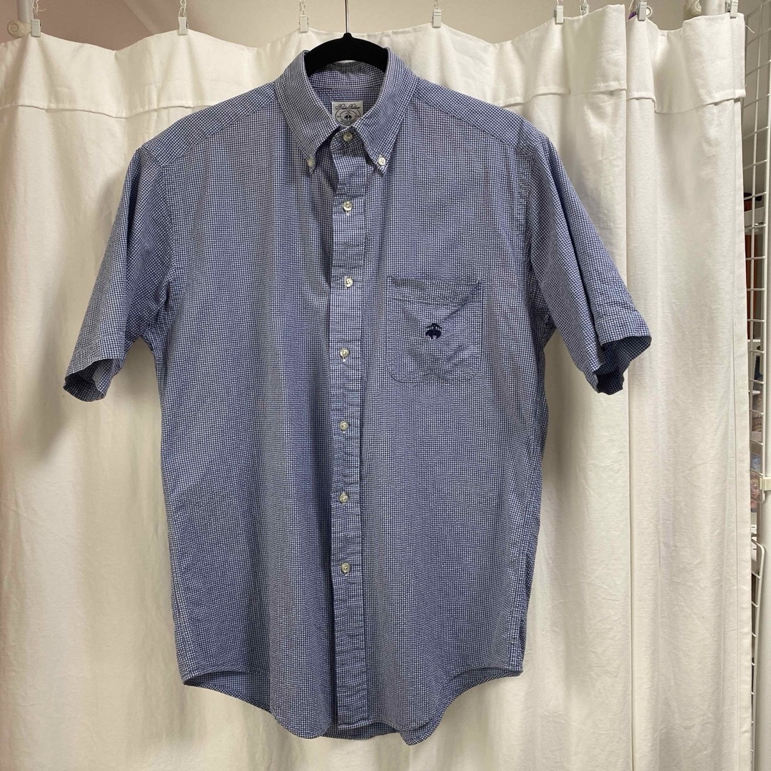 Brooks Brothers(ブルックスブラザース)のブルックスブラザーズ　ボタンダウン半袖シャツ　シアサッカー メンズのトップス(シャツ)の商品写真