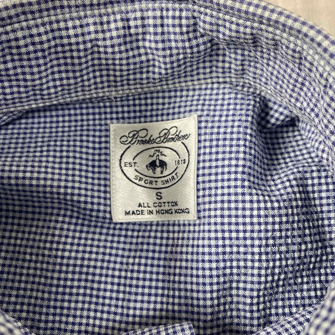 Brooks Brothers(ブルックスブラザース)のブルックスブラザーズ　ボタンダウン半袖シャツ　シアサッカー メンズのトップス(シャツ)の商品写真