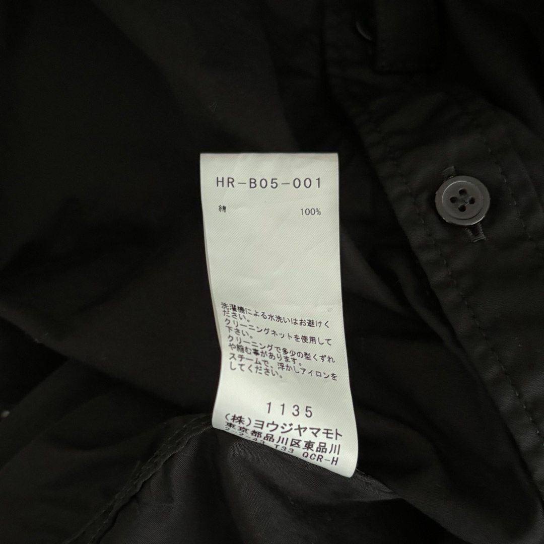 Yohji Yamamoto(ヨウジヤマモト)の【極美品】20-21AW ヨウジオム  台衿ロングカラーシャツ 環縫いyohji メンズのトップス(シャツ)の商品写真