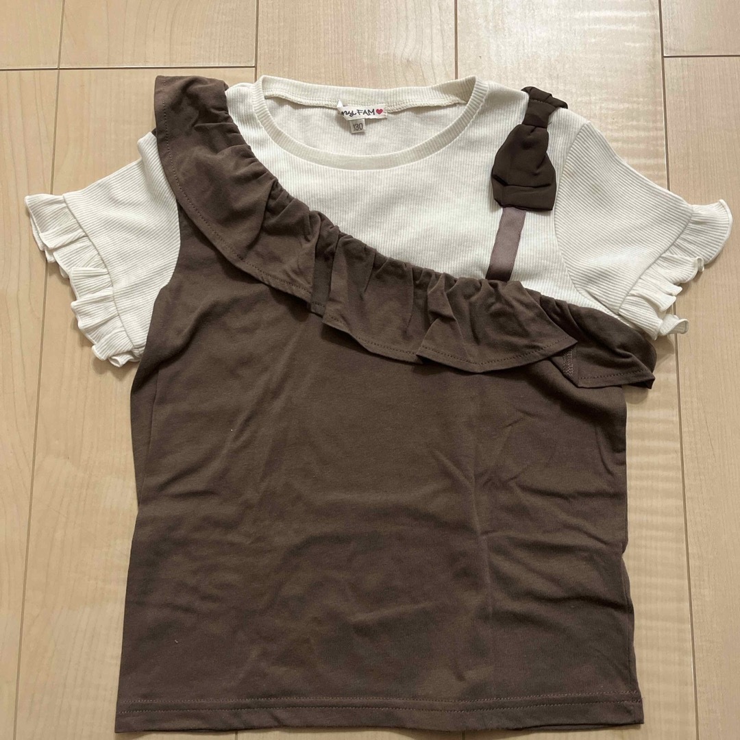 anyFAM(エニィファム)のanyFAM 130cm Tシャツ キッズ/ベビー/マタニティのキッズ服女の子用(90cm~)(Tシャツ/カットソー)の商品写真