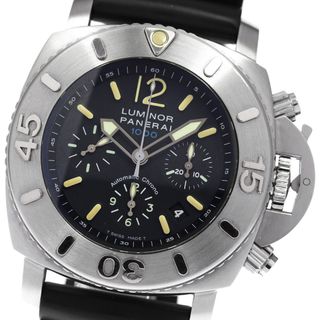 パネライ(PANERAI)のパネライ PANERAI PAM00187 サブマーシブルクロノ1000 デイト 限定1000本 自動巻き メンズ 良品 _814077(腕時計(アナログ))