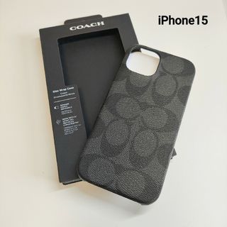 コーチ(COACH)の新品☆COACH☆iPhone15ケース チャコール(iPhoneケース)