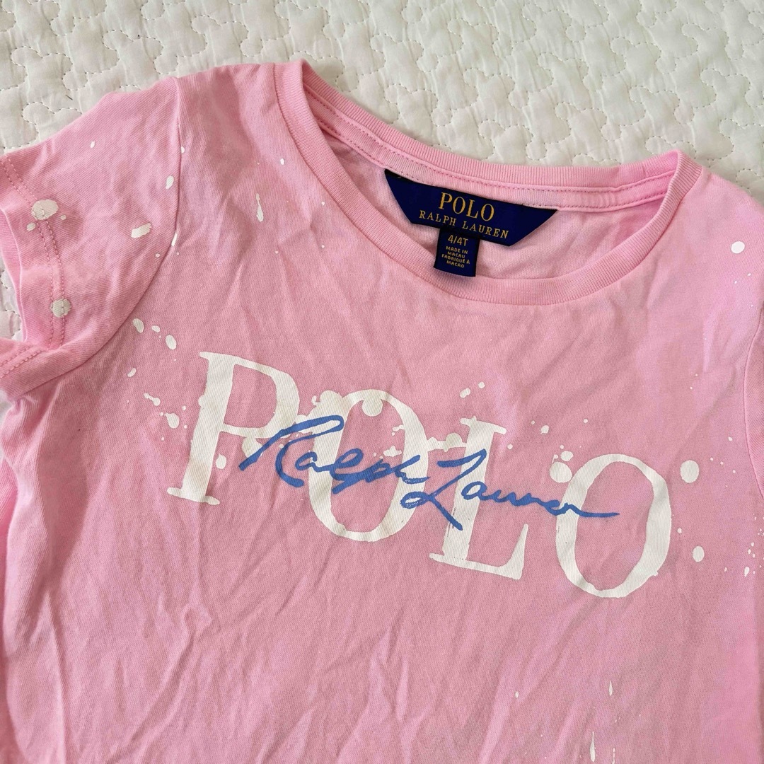 POLO RALPH LAUREN(ポロラルフローレン)のPOLO ラルフローレン　Tシャツ　ピンク キッズ/ベビー/マタニティのキッズ服女の子用(90cm~)(Tシャツ/カットソー)の商品写真