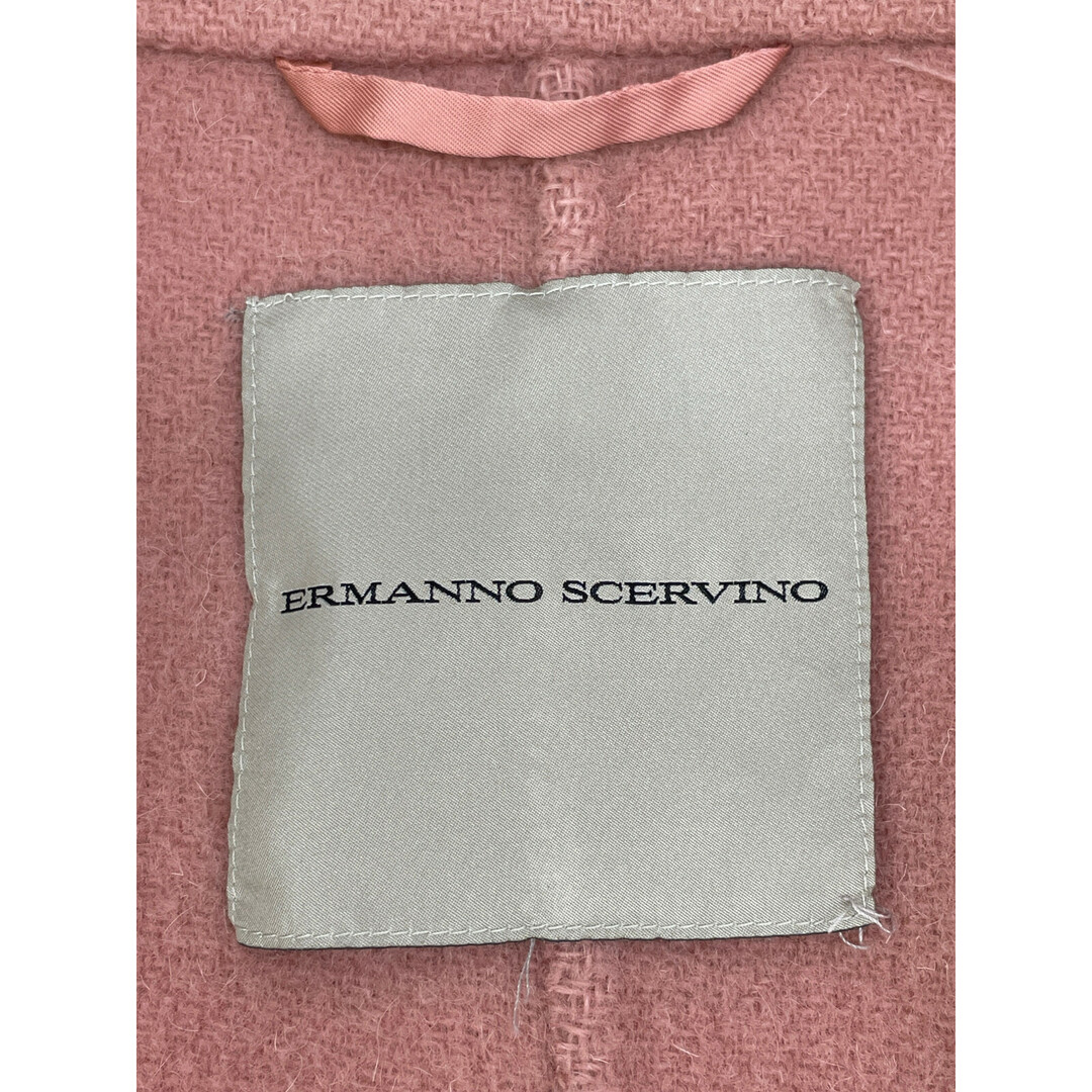 ERMANNO SCHERVINO(エルマンノシェルヴィーノ)のエルマンノシェルヴィーノ ﾋﾟﾝｸ ﾐﾝｸ ｳｰﾙｺｰﾄ 40 レディースのジャケット/アウター(その他)の商品写真