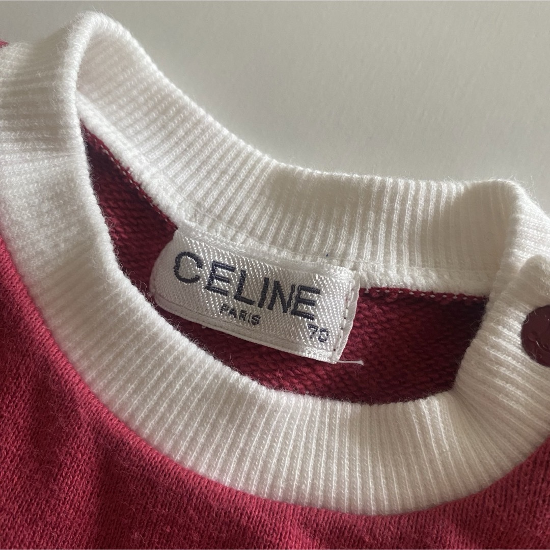 celine(セリーヌ)のCELINE セリーヌ　ベビー　ロンパース　ヴィンテージ キッズ/ベビー/マタニティのベビー服(~85cm)(ロンパース)の商品写真