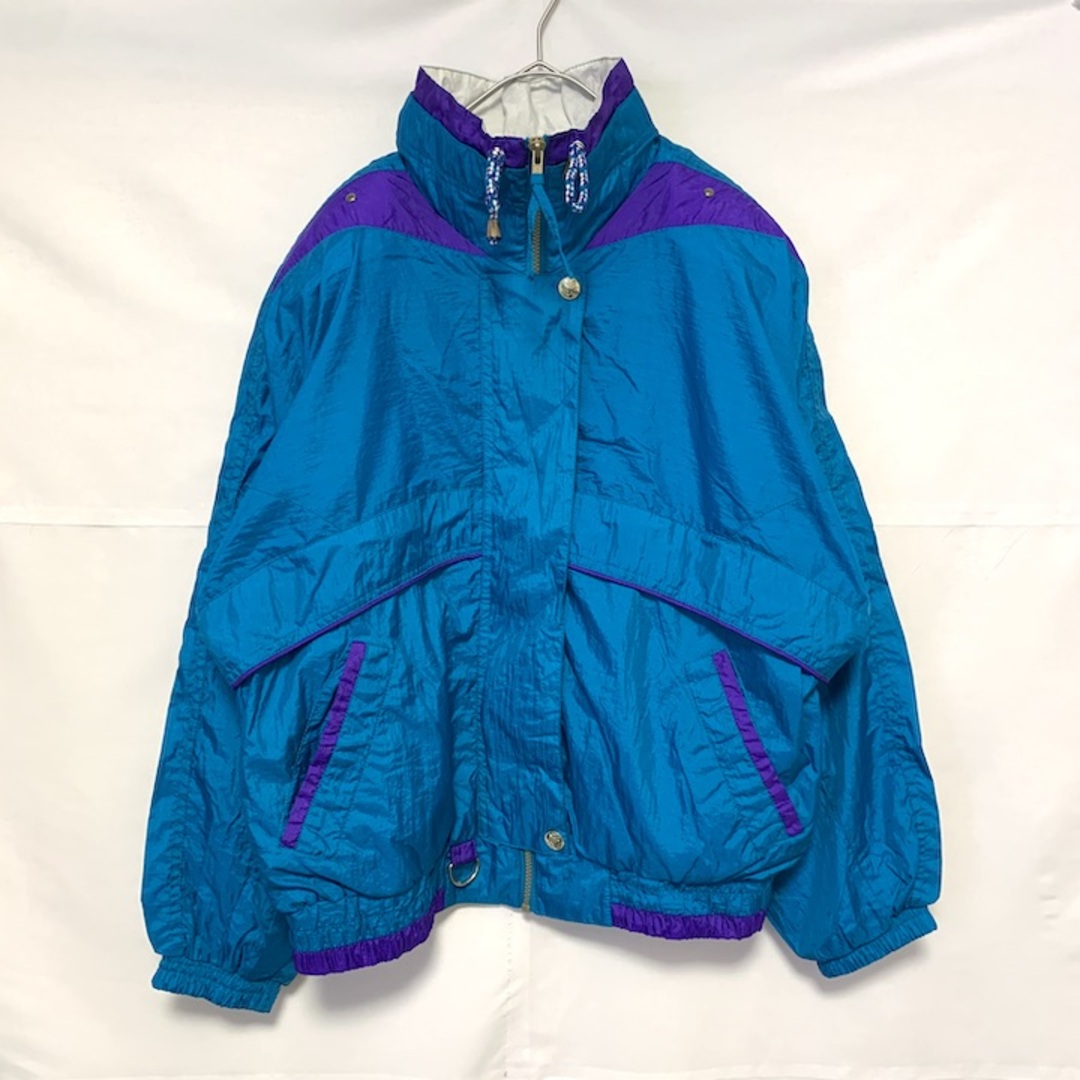 90s 古着 ノーブランド ライトアウター ブルゾン ナイロン M  メンズのジャケット/アウター(その他)の商品写真