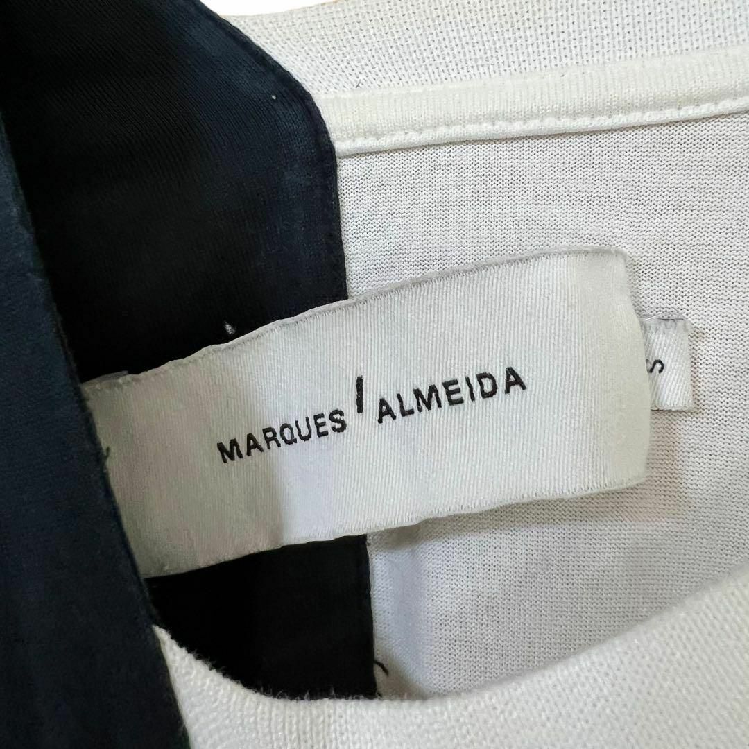 MARQUES ALMEIDA(マルケスアルメイダ)のMARQUES ALMEIDA カットソー　バイカラー　アシメ　S メンズのトップス(シャツ)の商品写真