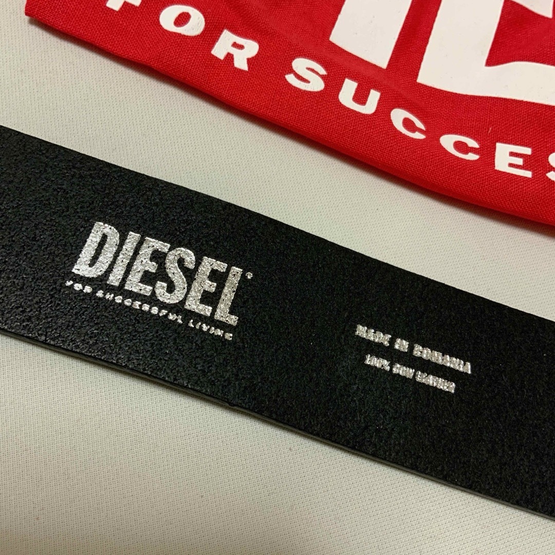 DIESEL(ディーゼル)の洗練されたデザイン DIESEL　Dロゴベルト　B -1DR　ブラック　75 メンズのファッション小物(ベルト)の商品写真