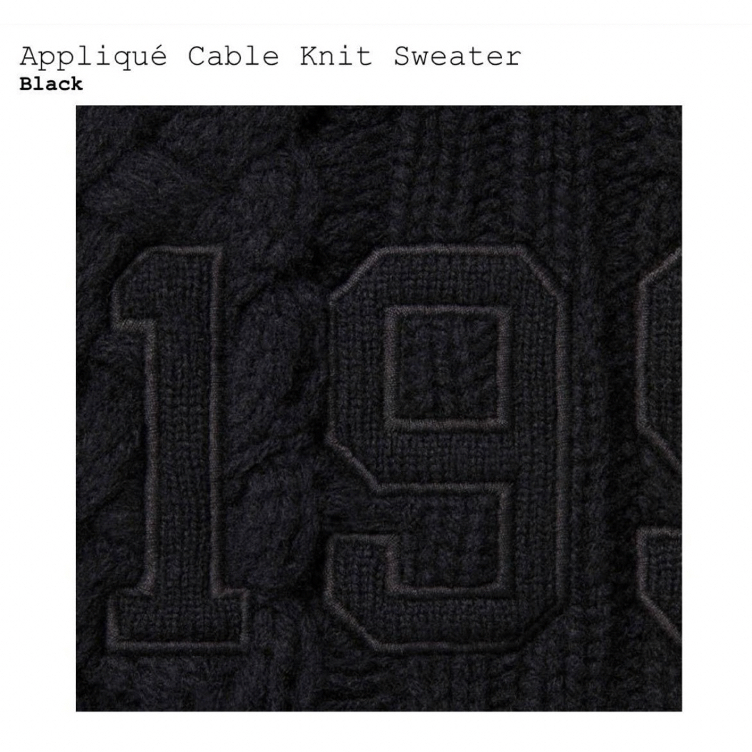 Supreme(シュプリーム)のSupreme Appliqué Cable Knit Sweater メンズのトップス(ニット/セーター)の商品写真