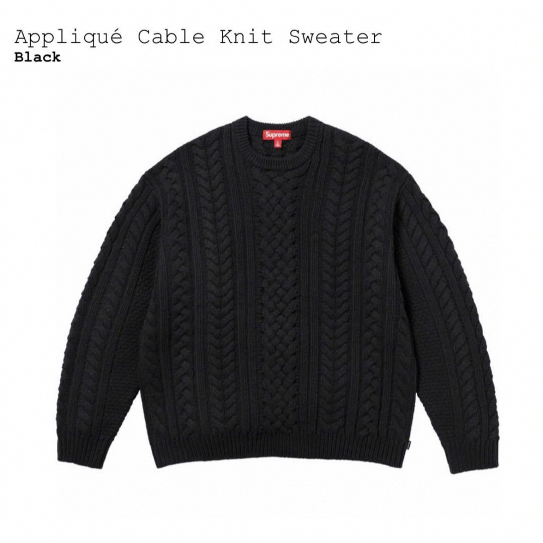 Supreme(シュプリーム)のSupreme Appliqué Cable Knit Sweater メンズのトップス(ニット/セーター)の商品写真