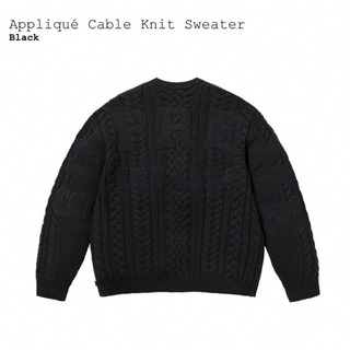 シュプリーム(Supreme)のSupreme Appliqué Cable Knit Sweater(ニット/セーター)