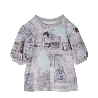 eimy Paris art パフスリーブTシャツ