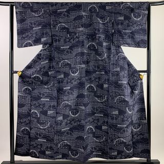 紬 身丈157cm 裄丈64cm 正絹 美品 優品 【中古】