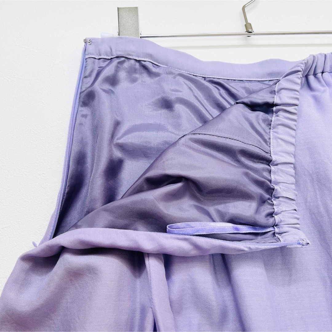 EMMEL REFINES(エメルリファインズ)のEMMELREFINES エメルリファインズ  スカート パープル 紫 M レディースのスカート(ロングスカート)の商品写真