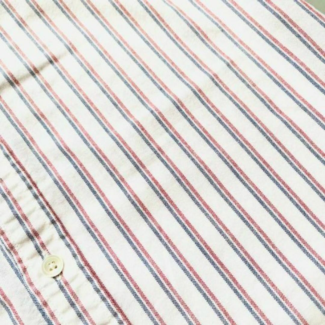 SERO(セロ)のSERO セロ ロングスリーブ ボタンダウンシャツ 長袖 ストライプ M レディースのトップス(シャツ/ブラウス(長袖/七分))の商品写真