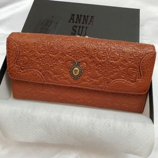 アナスイ(ANNA SUI)のキャメル アナスイ ANNA SUI がま口 長財布 ヴィンテージローズ 新品(財布)