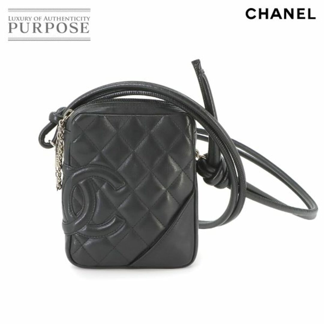 CHANEL(シャネル)の新品同様 シャネル CHANEL カンボンライン スモール ポシェット ショルダー バッグ レザー ブラック A25177 VLP 90231771 レディースのバッグ(ショルダーバッグ)の商品写真