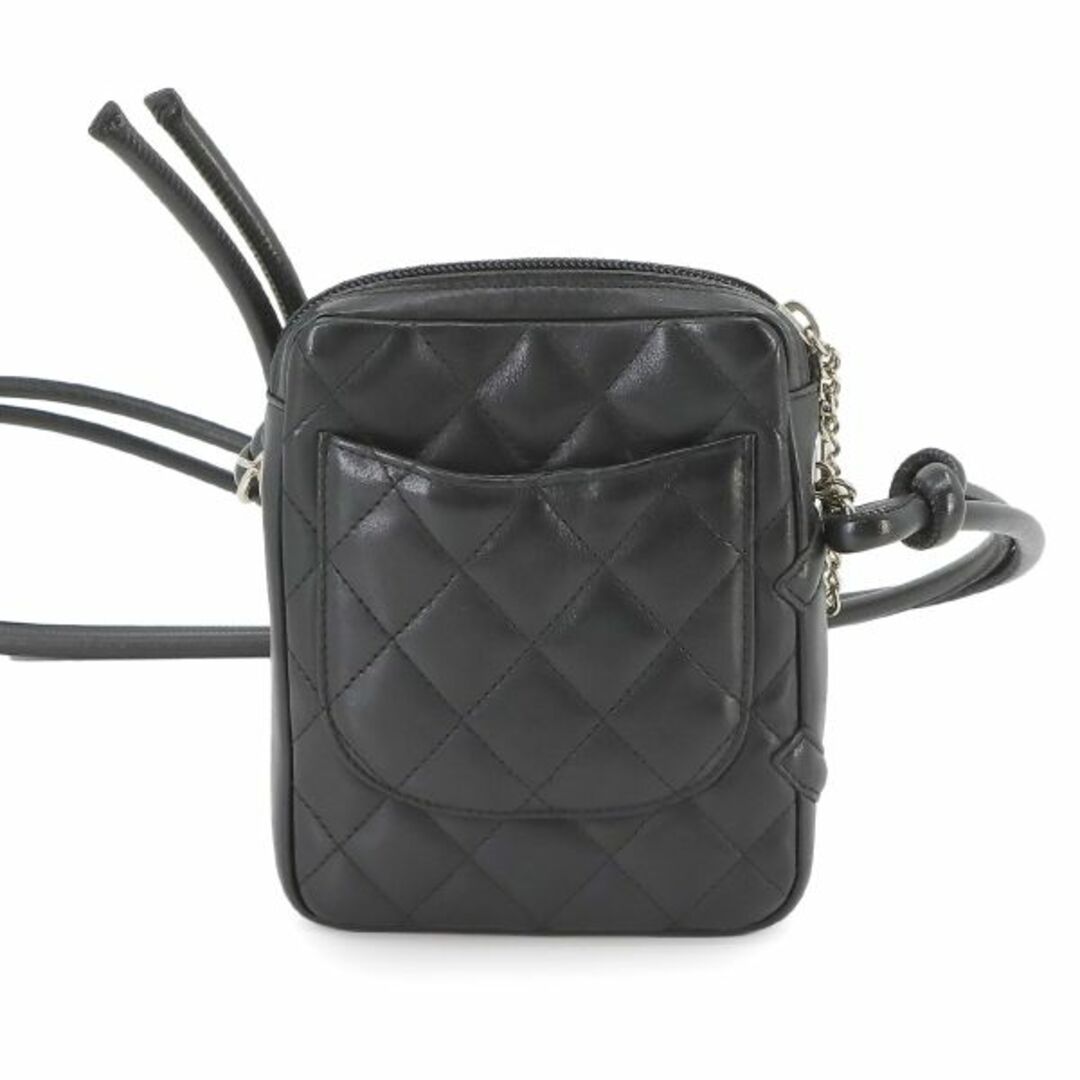 CHANEL(シャネル)の新品同様 シャネル CHANEL カンボンライン スモール ポシェット ショルダー バッグ レザー ブラック A25177 VLP 90231771 レディースのバッグ(ショルダーバッグ)の商品写真