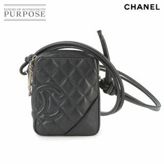 シャネル(CHANEL)の新品同様 シャネル CHANEL カンボンライン スモール ポシェット ショルダー バッグ レザー ブラック A25177 VLP 90231771(ショルダーバッグ)