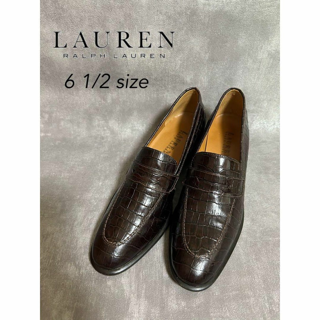 Ralph Lauren(ラルフローレン)の【美品】 LAUREN RALPH LAUREN ローファー　ブラウン　61/2 レディースの靴/シューズ(ローファー/革靴)の商品写真