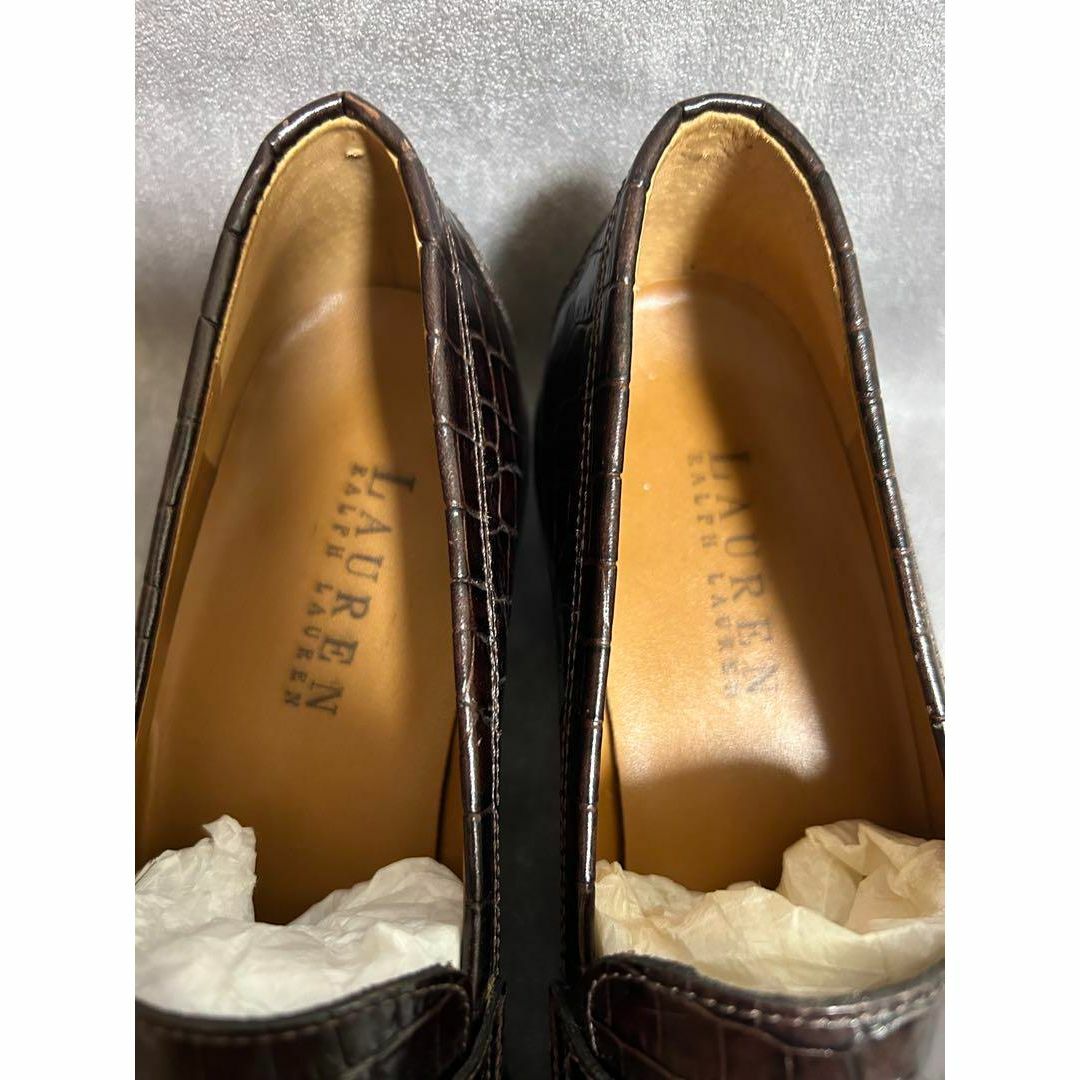 Ralph Lauren(ラルフローレン)の【美品】 LAUREN RALPH LAUREN ローファー　ブラウン　61/2 レディースの靴/シューズ(ローファー/革靴)の商品写真